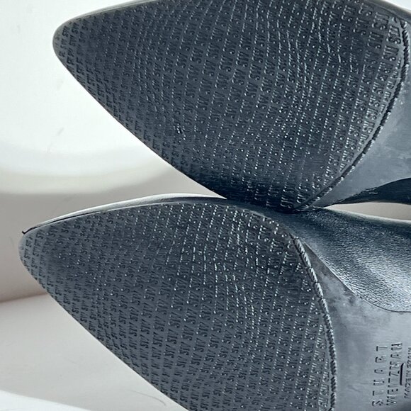 Stuart Weitzman Black Over the Knee 50/50 High Heel Boot Sz 8 - Picture 15 of 15